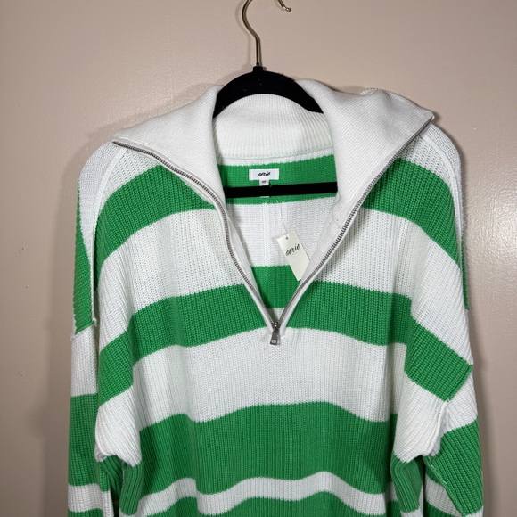 NWT aerie beyond quarter zip pullover oversized sweatshirt size XXS - Picture 5 of 8